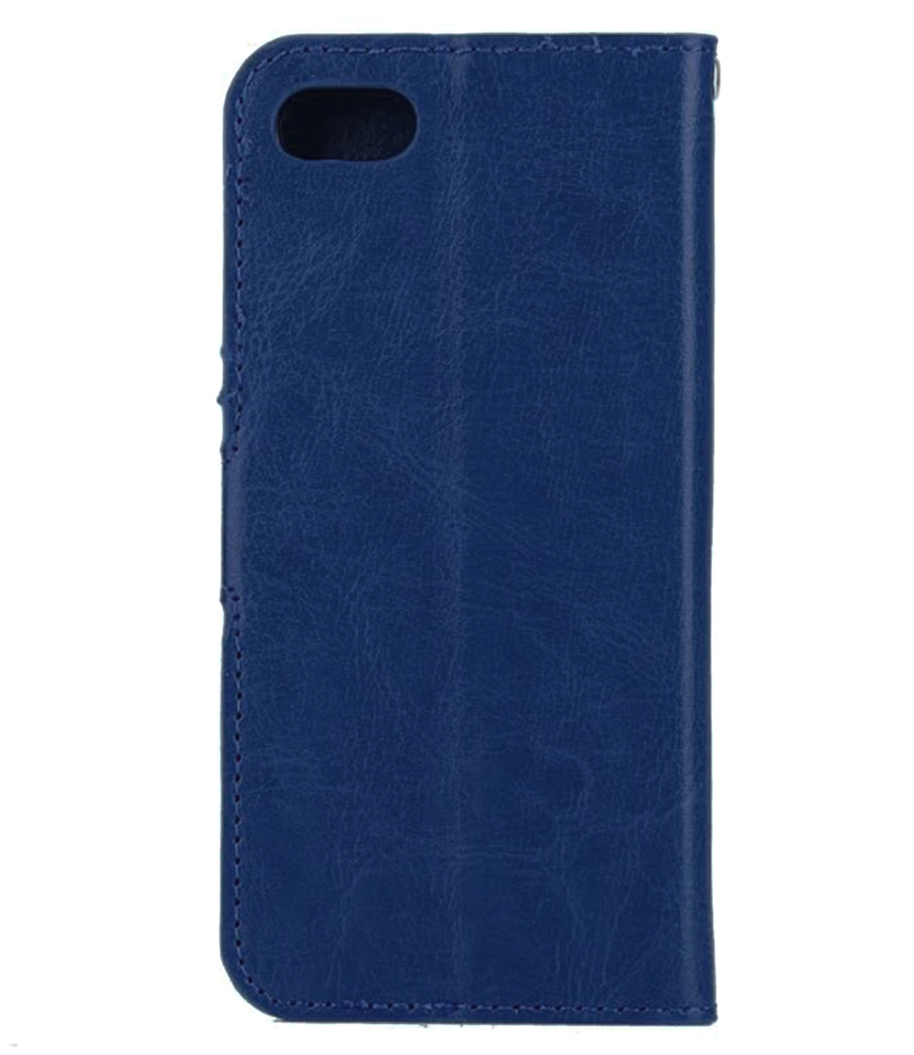 Nomfy Hoesje Geschikt voor iPhone 8 Hoes Bookcase Flipcase Book Cover - Hoes Geschikt voor iPhone 8 Hoesje Book Case - Donkerblauw