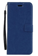 Nomfy Hoesje Geschikt voor iPhone 14 Pro Max Hoes Bookcase Flipcase Book Cover - Hoes Geschikt voor iPhone 14 Pro Max Hoesje Book Case - Donkerblauw