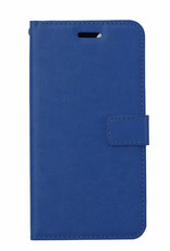 Nomfy Hoesje Geschikt voor iPhone XR Hoes Bookcase Flipcase Book Cover - Hoes Geschikt voor iPhone XR Hoesje Book Case - Donkerblauw