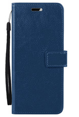 Nomfy Hoesje Geschikt voor Samsung S22 Plus Hoes Bookcase Flipcase Book Cover - Hoes Geschikt voor Samsung Galaxy S22 Plus Hoesje Book Case - Donkerblauw