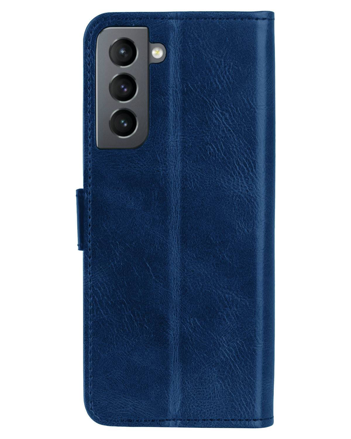Nomfy Hoesje Geschikt voor Samsung S22 Hoes Bookcase Flipcase Book Cover - Hoes Geschikt voor Samsung Galaxy S22 Hoesje Book Case - Donkerblauw