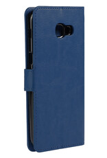 BASEY. Hoes Geschikt voor Samsung A5 2016/2017 Hoesje Bookcase Hoes Flip Case Book Cover - Hoesje Geschikt voor Samsung Galaxy A5 2016/2017 Hoes Book Case Hoesje - Donkerblauw