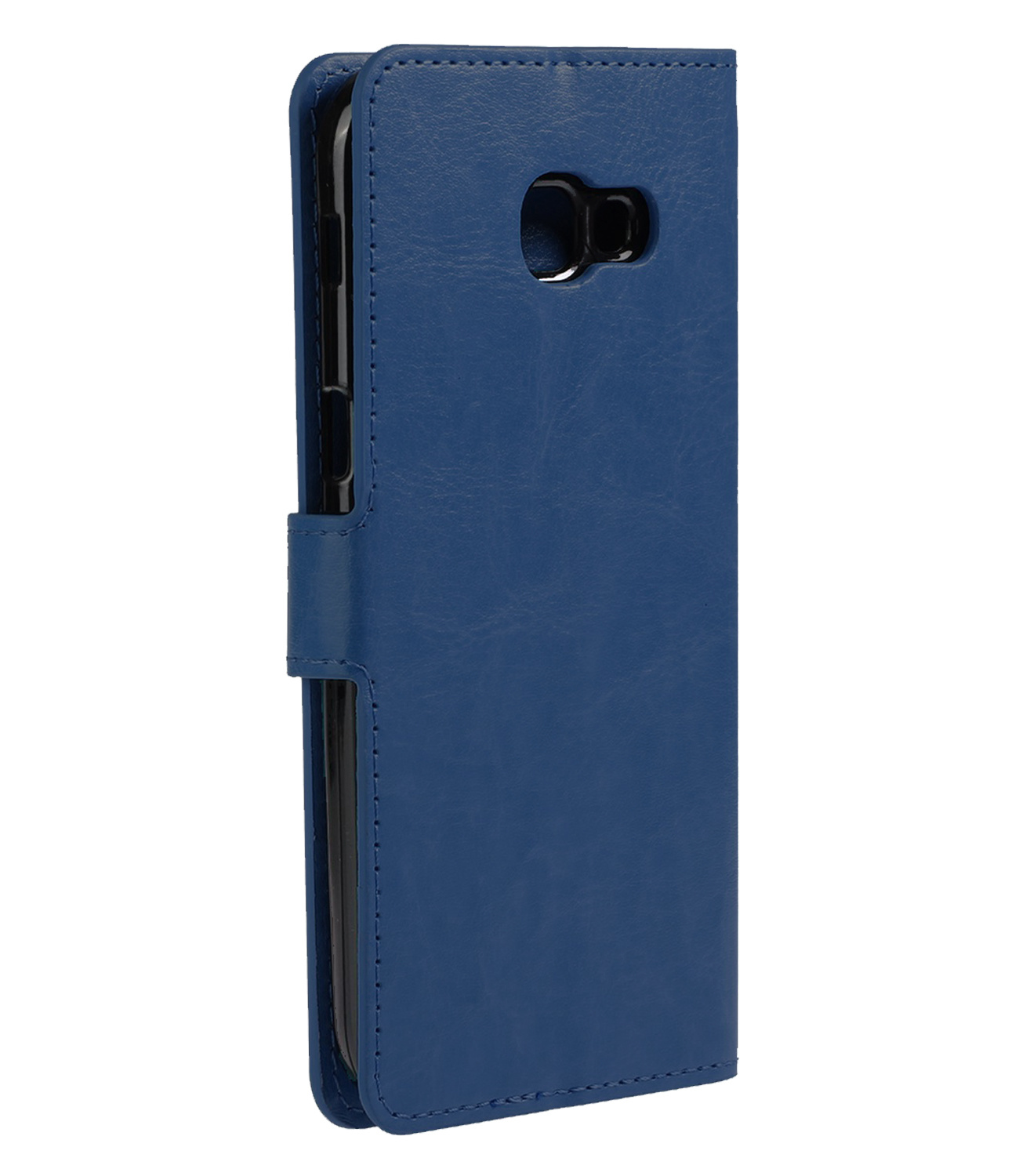 BASEY. Hoes Geschikt voor Samsung A5 2016/2017 Hoesje Bookcase Hoes Flip Case Book Cover - Hoesje Geschikt voor Samsung Galaxy A5 2016/2017 Hoes Book Case Hoesje - Donkerblauw