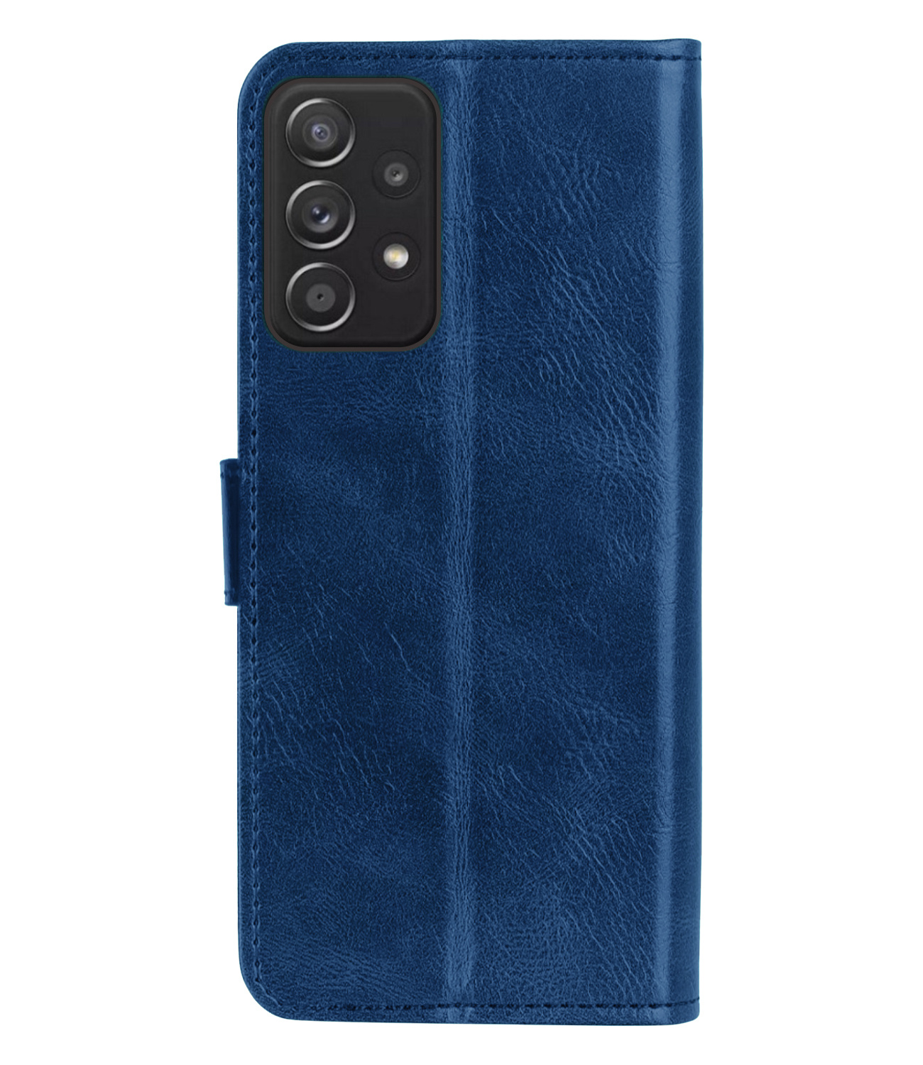 Nomfy Hoesje Geschikt voor OPPO A53 Hoes Bookcase Flipcase Book Cover - Hoes Geschikt voor OPPO A53 Hoesje Book Case - Donkerblauw