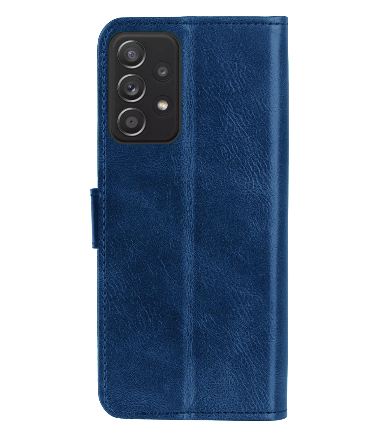 Nomfy Samsung A53 Hoes Bookcase Flipcase Book Cover - Samsung Galaxy A53 Hoesje Book Case - Donker Blauw