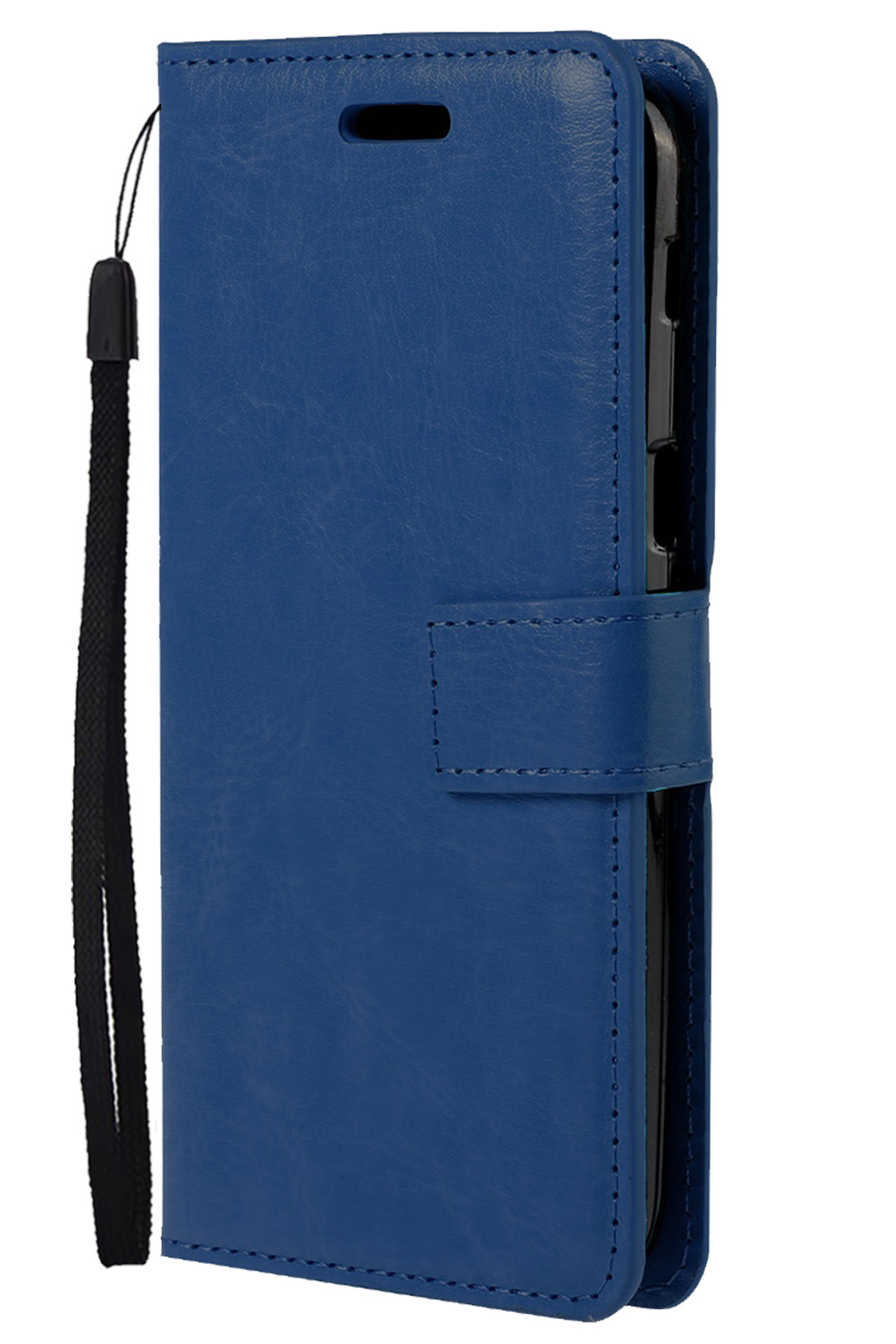 Nomfy Hoesje Geschikt voor Samsung A5 2016/2017 Hoes Bookcase Flipcase Book Cover - Hoes Geschikt voor Samsung Galaxy A5 2016/2017 Hoesje Book Case - Donkerblauw