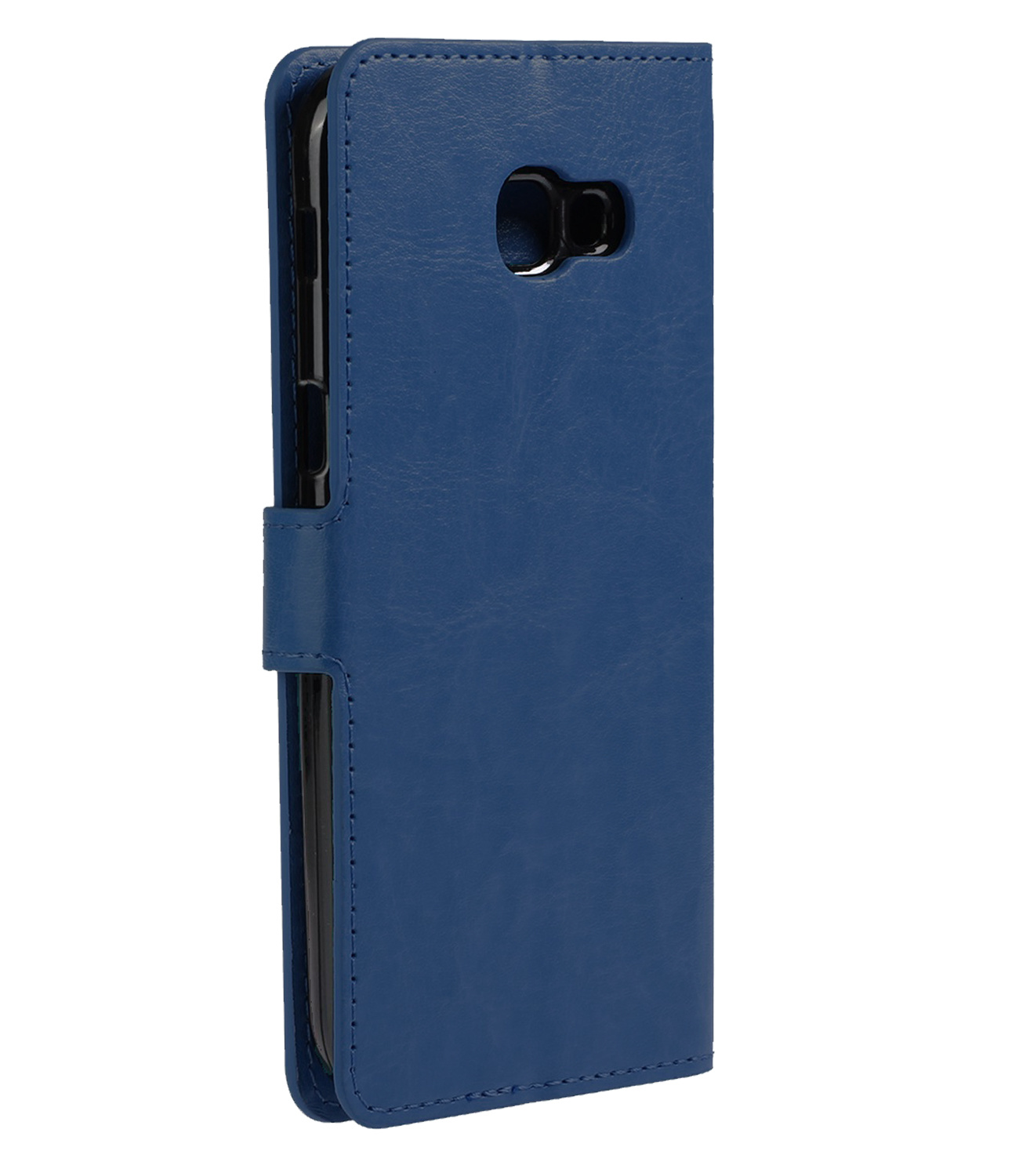 Nomfy Hoesje Geschikt voor Samsung A5 2016/2017 Hoes Bookcase Flipcase Book Cover - Hoes Geschikt voor Samsung Galaxy A5 2016/2017 Hoesje Book Case - Donkerblauw