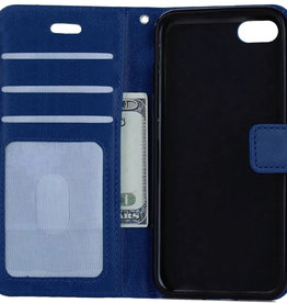 NoXx NoXx iPhone 7 Hoesje Bookcase - Donkerblauw