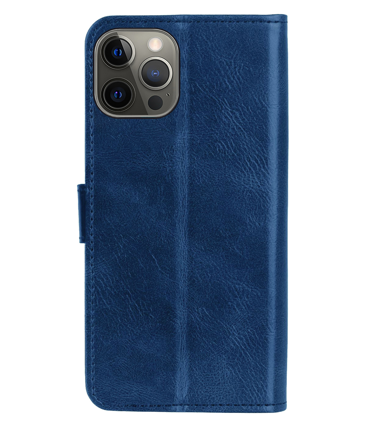 NoXx Hoes voor iPhone 14 Pro Hoesje Book Case Hoes Flip Cover Bookcase - Donker Blauw