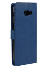 NoXx Hoes Geschikt voor Samsung A5 2016/2017 Hoesje Book Case Hoes Flip Cover Wallet Bookcase - Donkerblauw