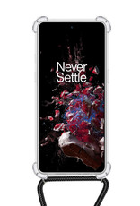 NoXx Hoes Geschikt voor OnePlus 10T Hoesje Transparant Met Telefoonkoord Cover Shock Proof Case Koord Hoes
