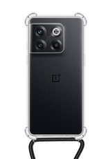 NoXx Hoes Geschikt voor OnePlus 10T Hoesje Transparant Met Telefoonkoord Cover Shock Proof Case Koord Hoes