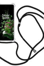 Nomfy Hoesje Geschikt voor OnePlus 10T Hoesje Shock Proof Transparant Met Telefoonketting Case Shock Koord - Hoesje Geschikt voor OnePlus 10T Shock Proof Case Met Koord - Transparant