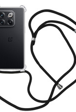 Nomfy Hoesje Geschikt voor OnePlus 10T Hoesje Shock Proof Transparant Met Telefoonketting Case Shock Koord - Hoesje Geschikt voor OnePlus 10T Shock Proof Case Met Koord - Transparant