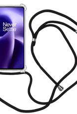 Nomfy Hoesje Geschikt voor OnePlus Nord 2T Hoesje Shock Proof Transparant Met Telefoonketting Case Shock Koord - Hoesje Geschikt voor OnePlus Nord 2T Shock Proof Case Met Koord - Transparant