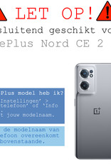 BASEY. OnePlus Nord CE 2 5G Hoesje Shock Proof Case Met Koord Transparant Shock Hoes Met Koord - OnePlus Nord CE 2 5G Hoes Cover Met Koord