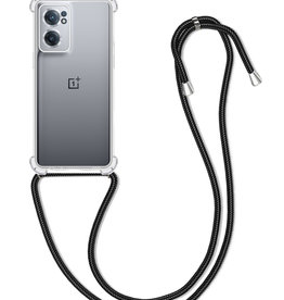 BASEY. BASEY. OnePlus Nord CE 2 5G Hoesje Transparant Shockproof Met Zwart Koord