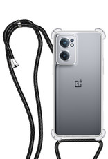 NoXx Hoes Geschikt voor OnePlus Nord CE 2 Hoesje Transparant Met Telefoonkoord Cover Shock Proof Case Koord Hoes