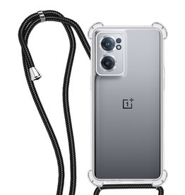 NoXx NoXx OnePlus Nord CE 2 5G Hoesje Transparant Shockproof Met Zwart Koord