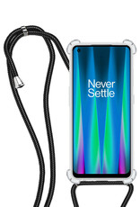 NoXx Hoes Geschikt voor OnePlus Nord CE 2 Hoesje Transparant Met Telefoonkoord Cover Shock Proof Case Koord Hoes