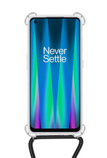NoXx Hoes Geschikt voor OnePlus Nord CE 2 Hoesje Transparant Met Telefoonkoord Cover Shock Proof Case Koord Hoes