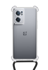 NoXx Hoes Geschikt voor OnePlus Nord CE 2 Hoesje Transparant Met Telefoonkoord Cover Shock Proof Case Koord Hoes