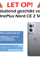 Nomfy OnePlus Nord CE 2 5G Hoesje Shock Proof Transparant Met Telefoonketting Case Shock Met Koord - OnePlus Nord CE 2 5G Transparant Shock Proof Back Case Met Telefoonketting