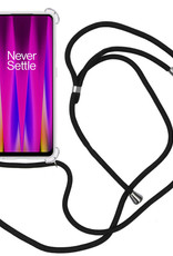 Nomfy Hoesje Geschikt voor OnePlus Nord CE 2 Hoesje Shock Proof Transparant Met Telefoonketting Case Shock Koord - Hoesje Geschikt voor OnePlus Nord CE 2 Shock Proof Case Met Koord - Transparant
