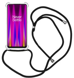 Nomfy Nomfy OnePlus Nord CE 2 5G Hoesje Transparant Shockproof Met Zwart Koord