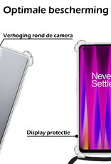 Nomfy Hoesje Geschikt voor OnePlus Nord CE 2 Hoesje Shock Proof Transparant Met Telefoonketting Case Shock Koord - Hoesje Geschikt voor OnePlus Nord CE 2 Shock Proof Case Met Koord - Transparant