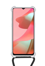 NoXx Hoes Geschikt voor OPPO A16 Hoesje Transparant Met Telefoonkoord Cover Shock Proof Case Koord Hoes