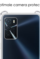 NoXx Hoes Geschikt voor OPPO A16 Hoesje Transparant Met Telefoonkoord Cover Shock Proof Case Koord Hoes