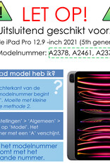 NoXx Screenprotector Geschikt voor iPad Pro 2021 (12,9 inch) Camera Screenprotector Gehard Glas - Screenprotector Geschikt voor iPad Pro 12,9 inch (2021) Screenprotector Camera Tempered Glass