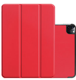 NoXx NoXx iPad Pro 11 inch (2021) Hoesje Met Apple Pencilhouder - Rood