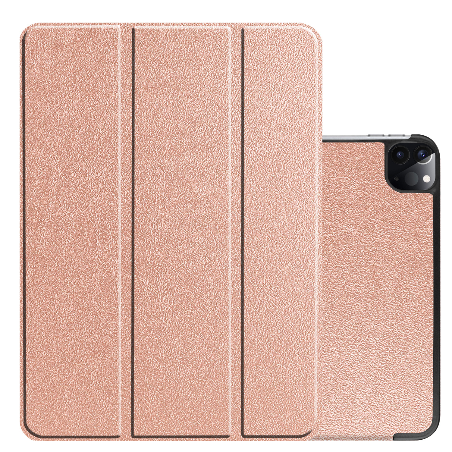 NoXx NoXx iPad Pro 11 inch (2021) Hoesje Met Apple Pencilhouder - Rose Goud
