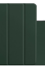 NoXx NoXx iPad Pro 11 inch (2021) Hoesje Met Apple Pencilhouder - Donkergroen