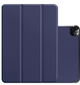 NoXx NoXx iPad Pro 11 inch (2021) Hoesje Met Apple Pencilhouder - Donkerblauw