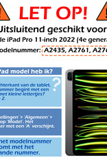 Nomfy Nomfy iPad Pro 11 inch (2022) Hoesje - Lichtblauw