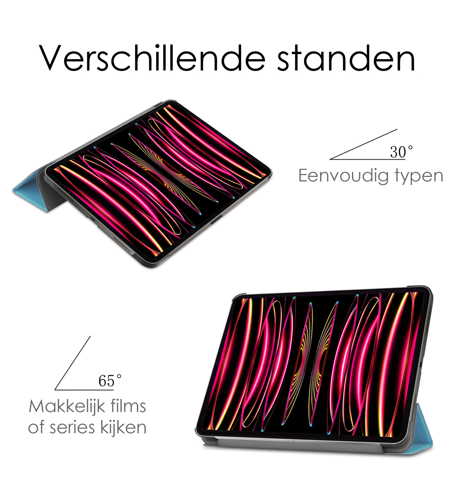 NoXx NoXx iPad Pro 11 inch (2022) Hoesje - Lichtblauw
