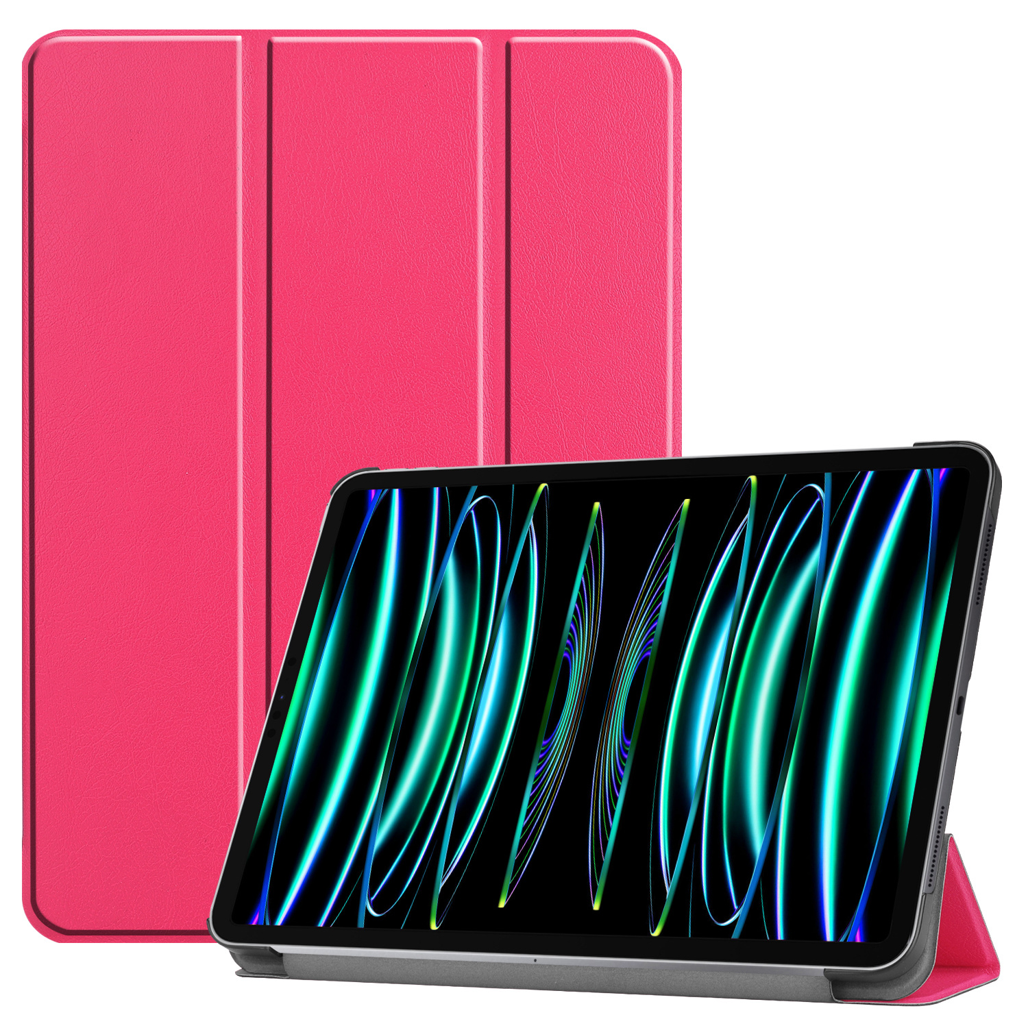 BASEY. BASEY. iPad Pro 11 inch (2022) Hoesje - Donkerroze
