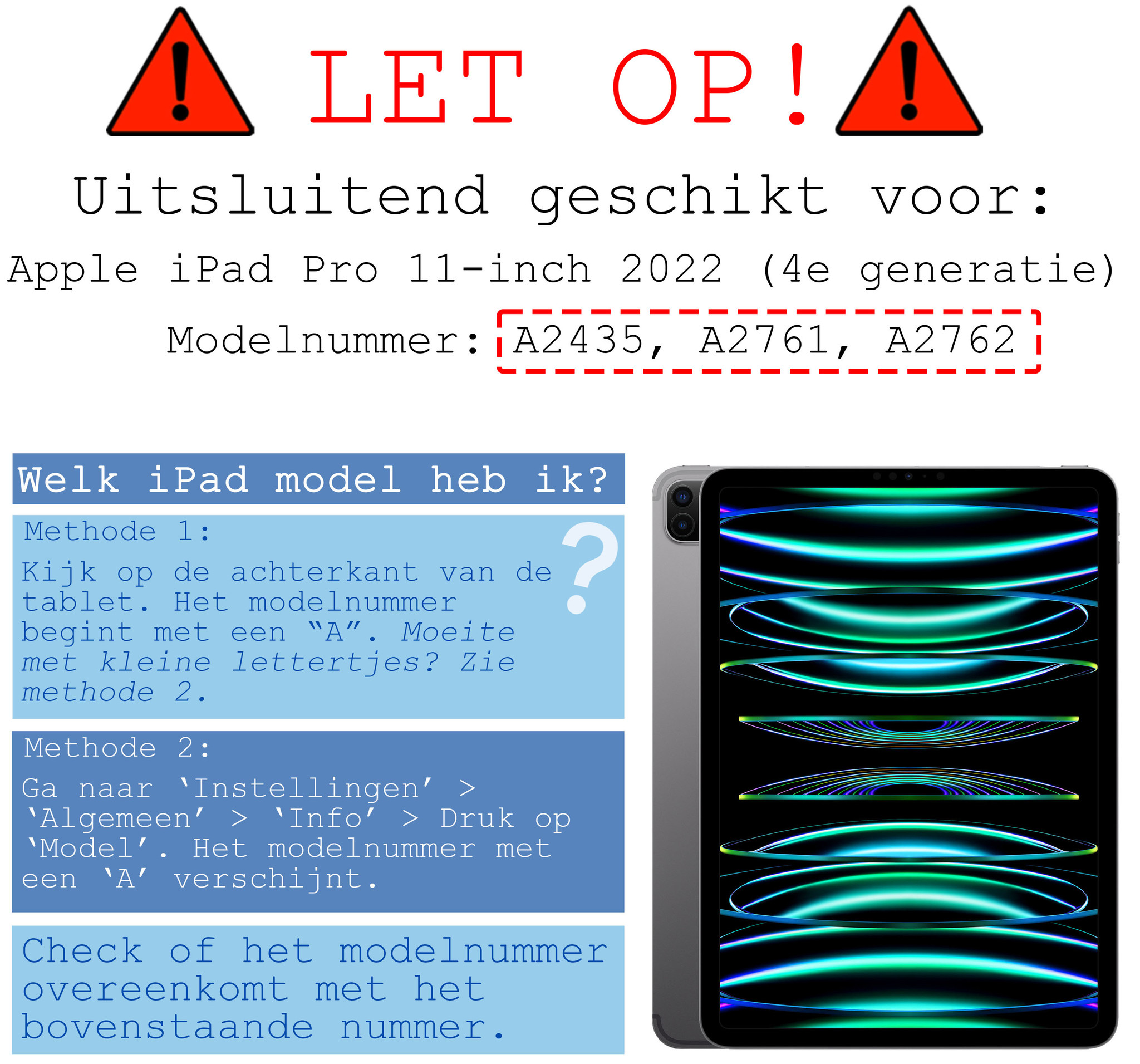 BASEY. BASEY. iPad Pro 11 inch (2022) Hoesje - Donkergroen