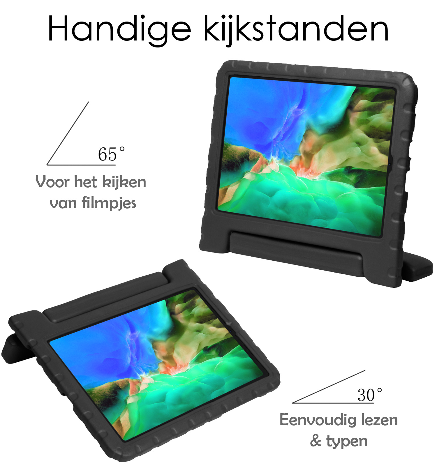 NoXx NoXx iPad Pro 11 inch (2021) Kinderhoes - Zwart