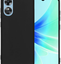 BASEY. BASEY. OPPO A17 Hoesje Siliconen - Zwart