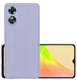 NoXx NoXx OPPO A17 Hoesje Siliconen - Lila