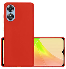 NoXx NoXx OPPO A17 Hoesje Siliconen - Rood