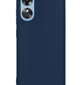 Nomfy Nomfy OPPO A17 Hoesje Siliconen - Donkerblauw
