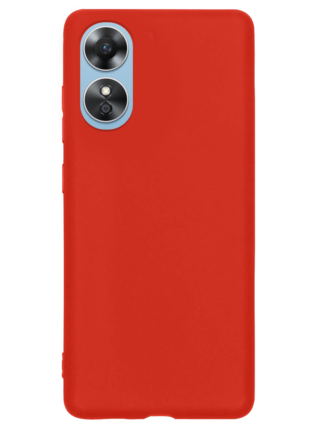 Nomfy Hoesje Geschikt voor OPPO A17 Hoesje Siliconen Cover Case - Hoes Geschikt voor OPPO A17 Hoes Back Case - Rood
