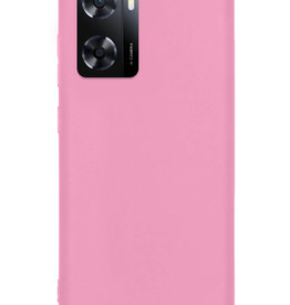 Nomfy Nomfy OPPO A57 Hoesje Siliconen - Lichtroze