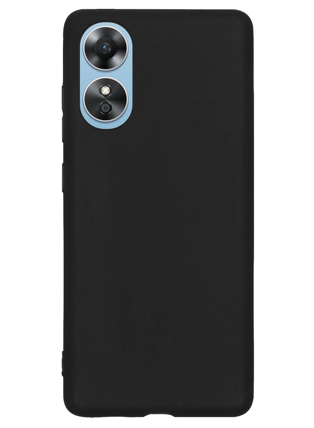 Nomfy Hoesje Geschikt voor OPPO A17 Hoesje Siliconen Cover Case - Hoes Geschikt voor OPPO A17 Hoes Back Case - Zwart
