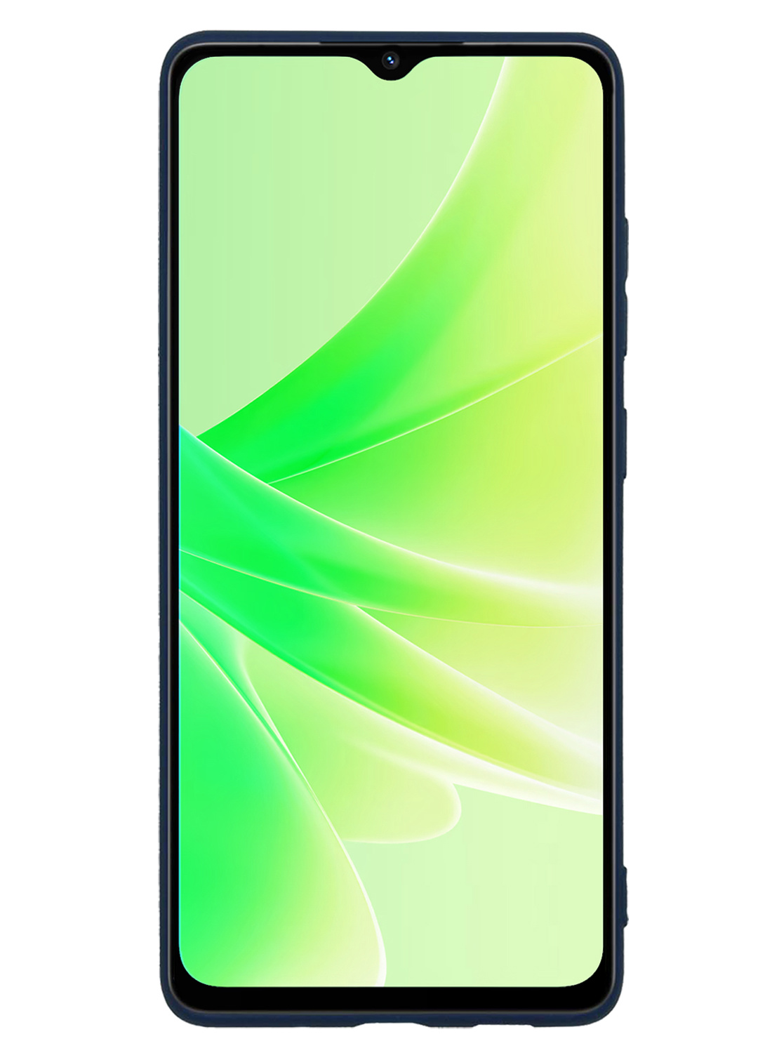 Nomfy Hoesje Geschikt voor OPPO A17 Hoesje Siliconen Cover Case - Hoes Geschikt voor OPPO A17 Hoes Back Case - 2-PACK - Donkerblauw